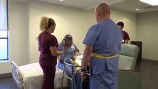 Physical Therapy Transfer Training  How To Transfer From Wheelchair To Bed [upl. by Abocaj]