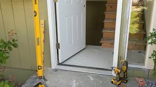 Jeld Wen Front Door Installation  Really crappy products and craftsmanship PART 1 [upl. by Nirel]