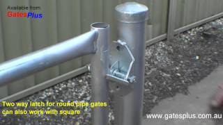 Gate Latch 2 way for round pipe and square [upl. by Nishom]