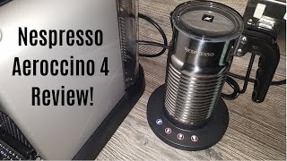 Nespresso Aeroccino 4 Milk Frother Review  Worth upgrading from the Aeroccino 3 [upl. by Acirem339]