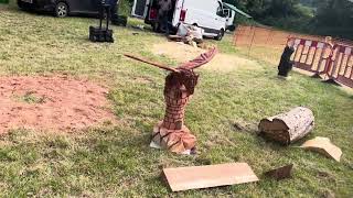 A fabulous range of wooden sculpture at Caerleon festival 2024 [upl. by Sion]