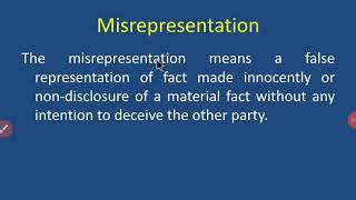 Misrepresentation [upl. by Filemon]